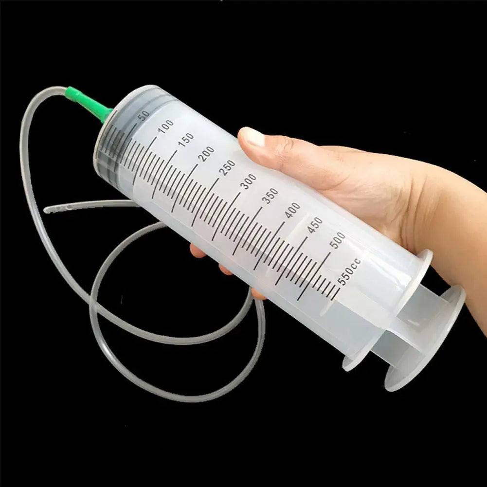 100/300/550ml Grote Capaciteitsspuiten Herbruikbare Naaldvat Oliepomp met 1m Slang voor Huisdieren Voeding Metpomp Vacuümspuit