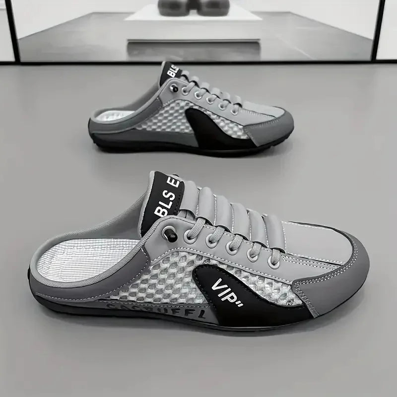 Men's Fashion Soft-soled Half Slippers Summer Men Trendy Bottom Casual Shoes Soft Sole Sneakers Zapatos De Hombre Plus Size 48