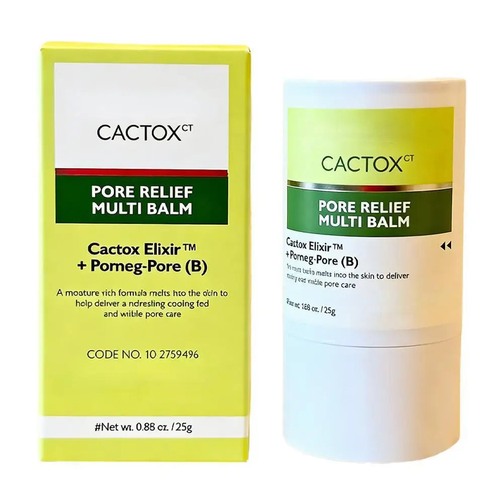 CACTOX Pore Relief Multi Balm 25g - Cactox Elixir & Pomeg-Pore Formula, Cooling Soothing Moisturizing Balm for Pore Care