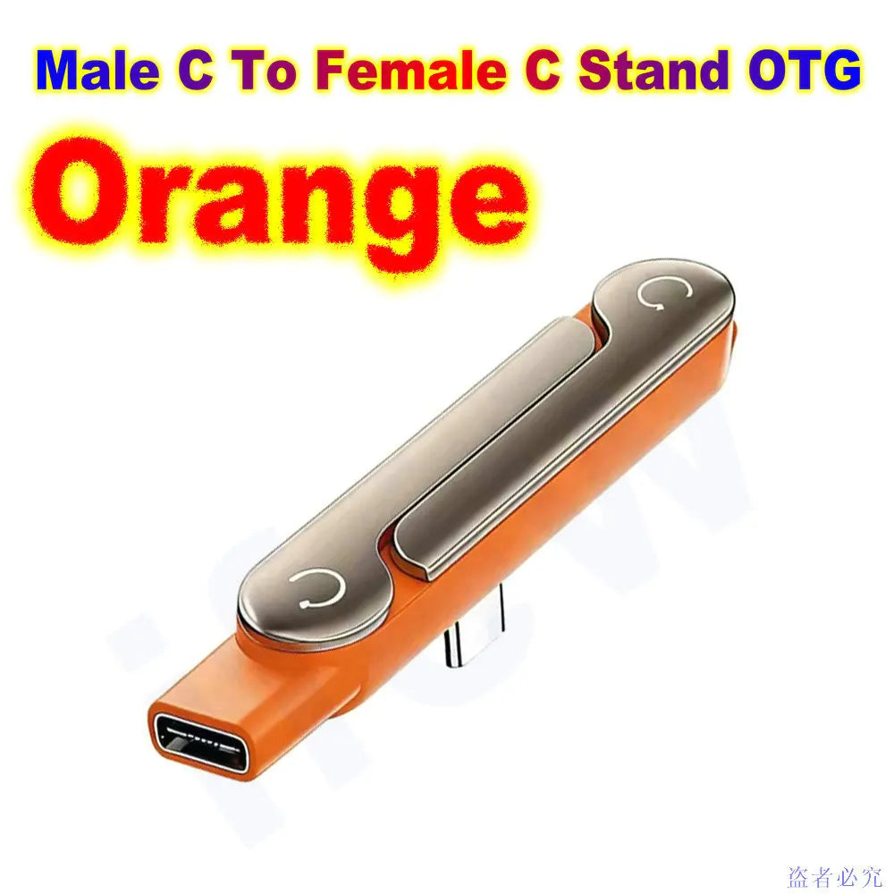 USB Type C Flat Phone Charger Fast Charging Cable C Kick Cable Stand Invisible Support Foldable Holder Charge Bracket For iPhone