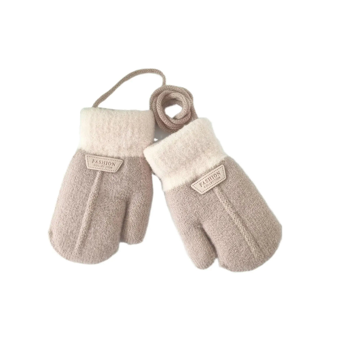 Autumn Winter Thicken Warm Children Gloves Knitting Mittens Baby Mittens Infant Toddler Soft Comfortable Thickened Winter Gloves