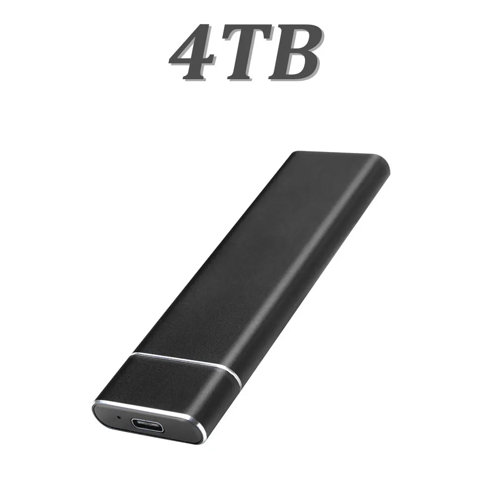 USB 3.1 high-speed external portable hard drive 4TB large capacity portable SSD solid state drive suitable for laptop MAC/PC