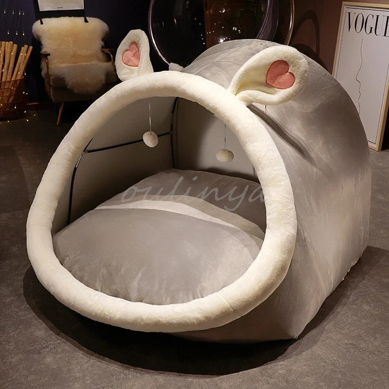 Cute Oversized Adult Child Plush Tent Cozy House Lazy Person Sofa On The Ground Cat's Nest Christmas Cushions Sitting Cushion