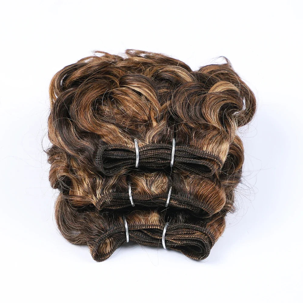 Brazilian Jerry Curly Human Hair Bundles | Natural Romance Curl Remy Weave (100g)