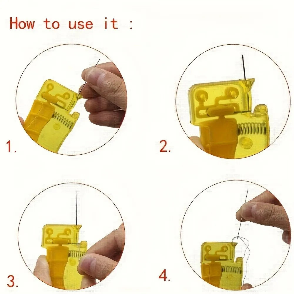 Automatic Needle Threader for Sewing DIY Crafting and Home Sewing Supplies Quick Threading Tool for Hand Sewing