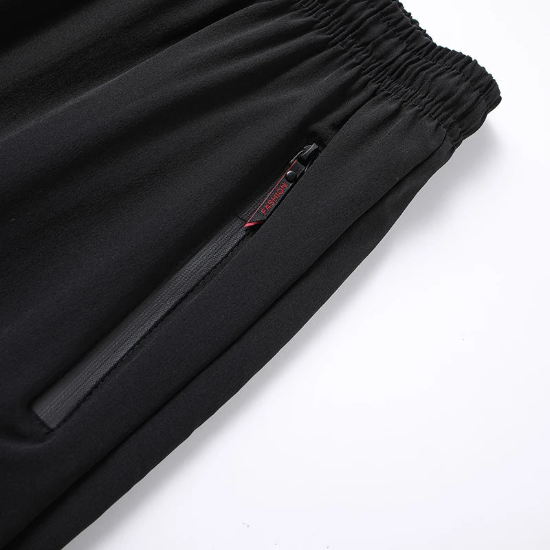 Casual pants men's versatile flat leg cropped pants straight leg pants new casual pants youth thin summer