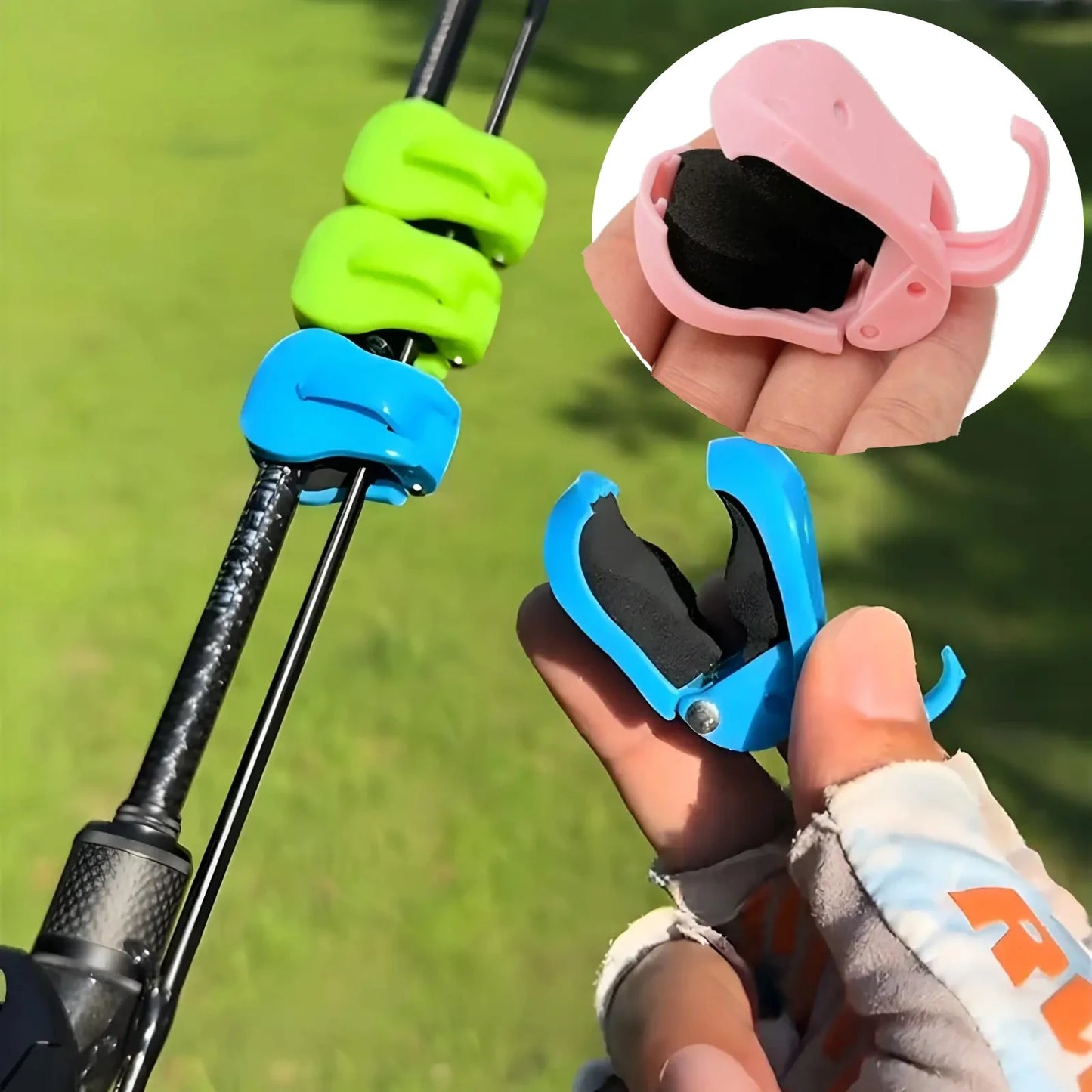 2pcs Quick-Attach Fishing Rod Clip Versatile Fishing Rod Clamps Quick Setup Rod Clamps Light Sturdy Secure Grip Tackle Organizer