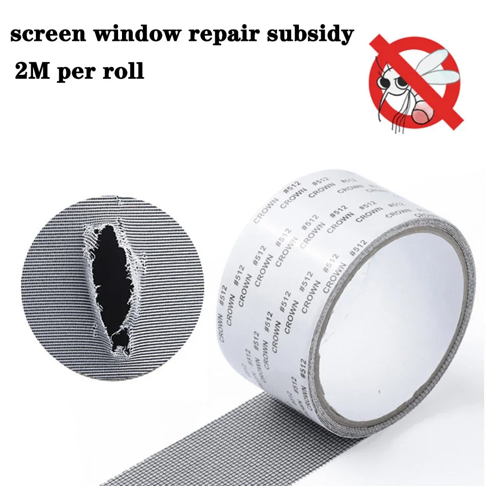 Mosquito Net Windows Anti-Mosquito Mesh Easy-to-Apply Waterproof Window Screen Repair Tape Self-Adhesive Mesh Patch