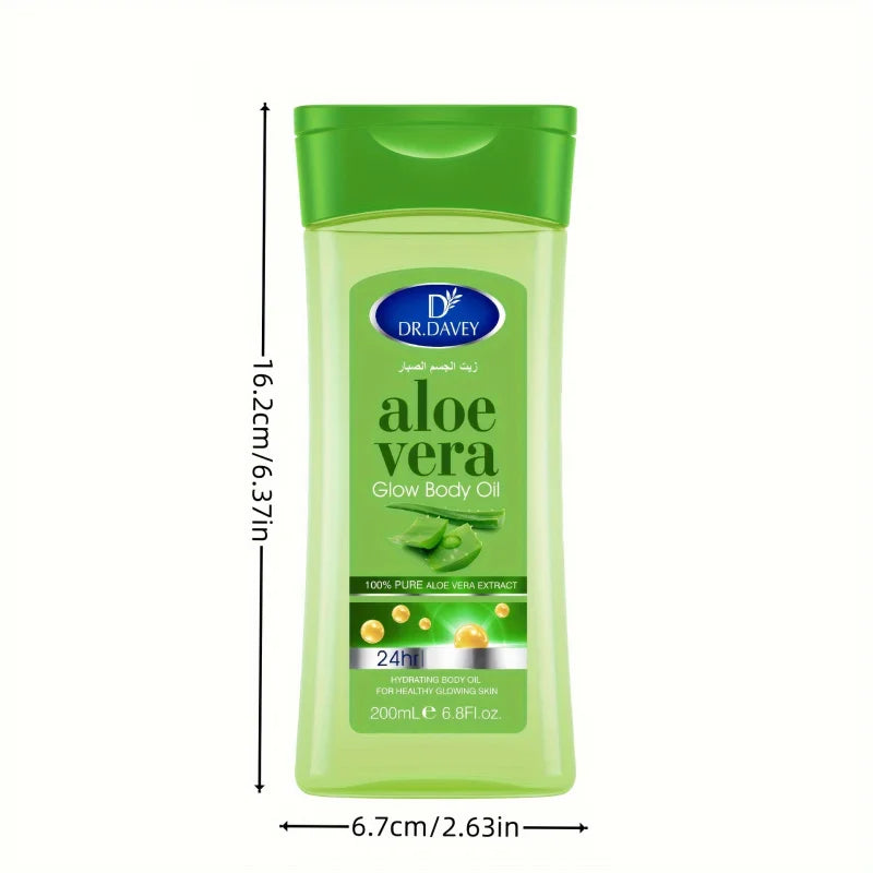DR.DAVEY ALOE VERA BODY OIL SPA Body Massage Essential Oil with Aloe Vera Shine  Nourishing Oil Suitable for All Skin Type