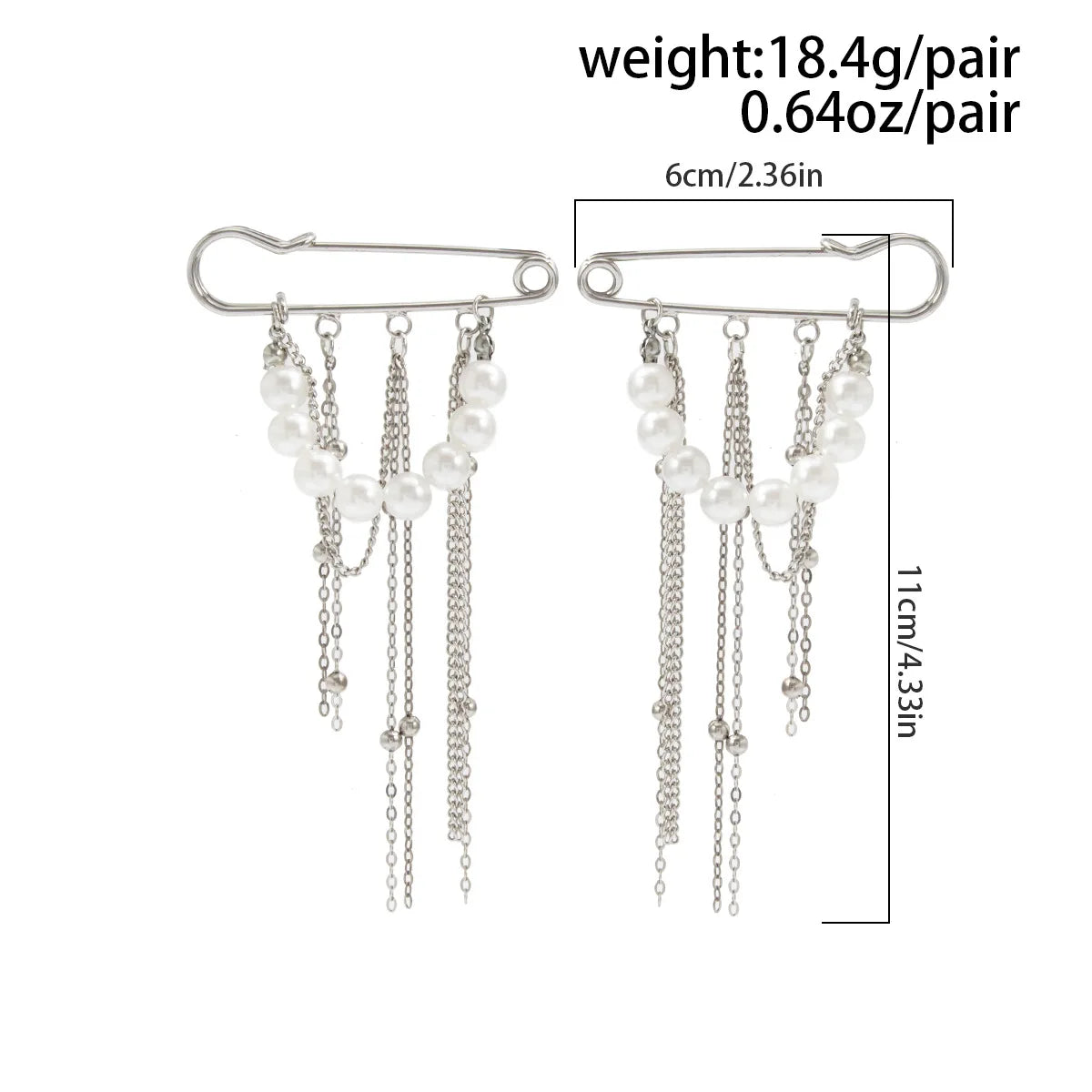 Retro Sweet Imitation Pearl Metal Chain Tassel Pendant Pin Pants Foot Chain 2025 Creative Girl Fashion Sweet Fashion Jewelry