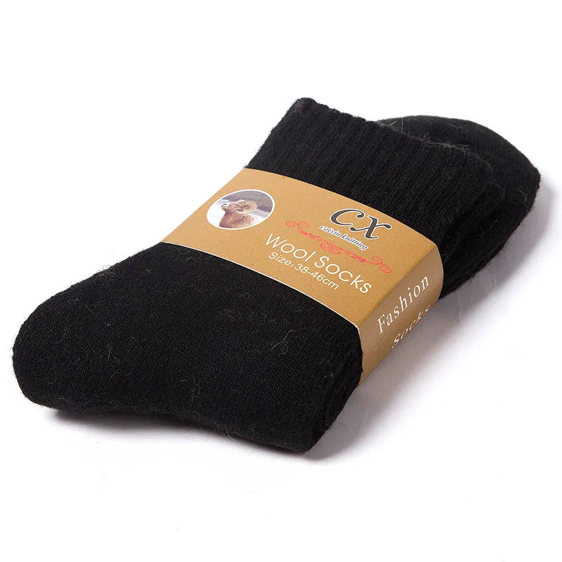 2026 New Winter Super Thicker Warm Socks Wool Male Men Women Socks Solid Socks Merino Wool Socks Against Cold Snow Terry Socks
