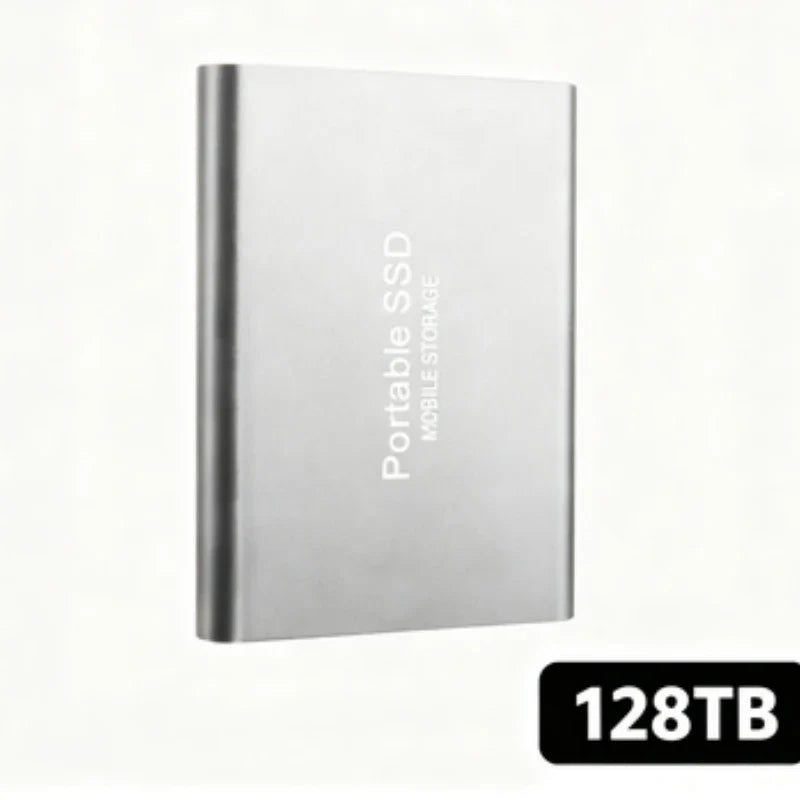 Portable External SSD, 1TB-16TB Large Capacity USB3.1 High Speed Solid State Drive, Lightweight Storage for Laptop, Desktop, Mac