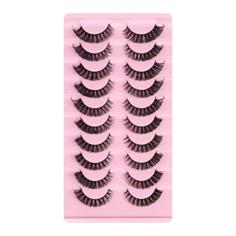 Faux mink eyelashes natural 3d mink lashes makeup volume false eyelashes in bulk cilio H13 E-08