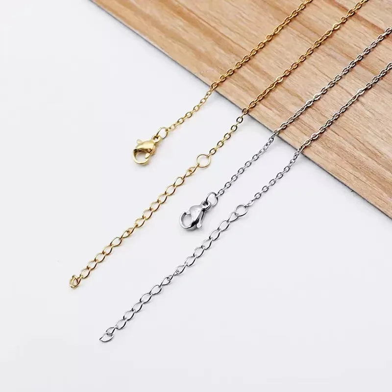 1PCS45+5cm fashionable and simple loose O-shaped collarbone chain necklace, suitable for single or stacked wearing, can be DIY