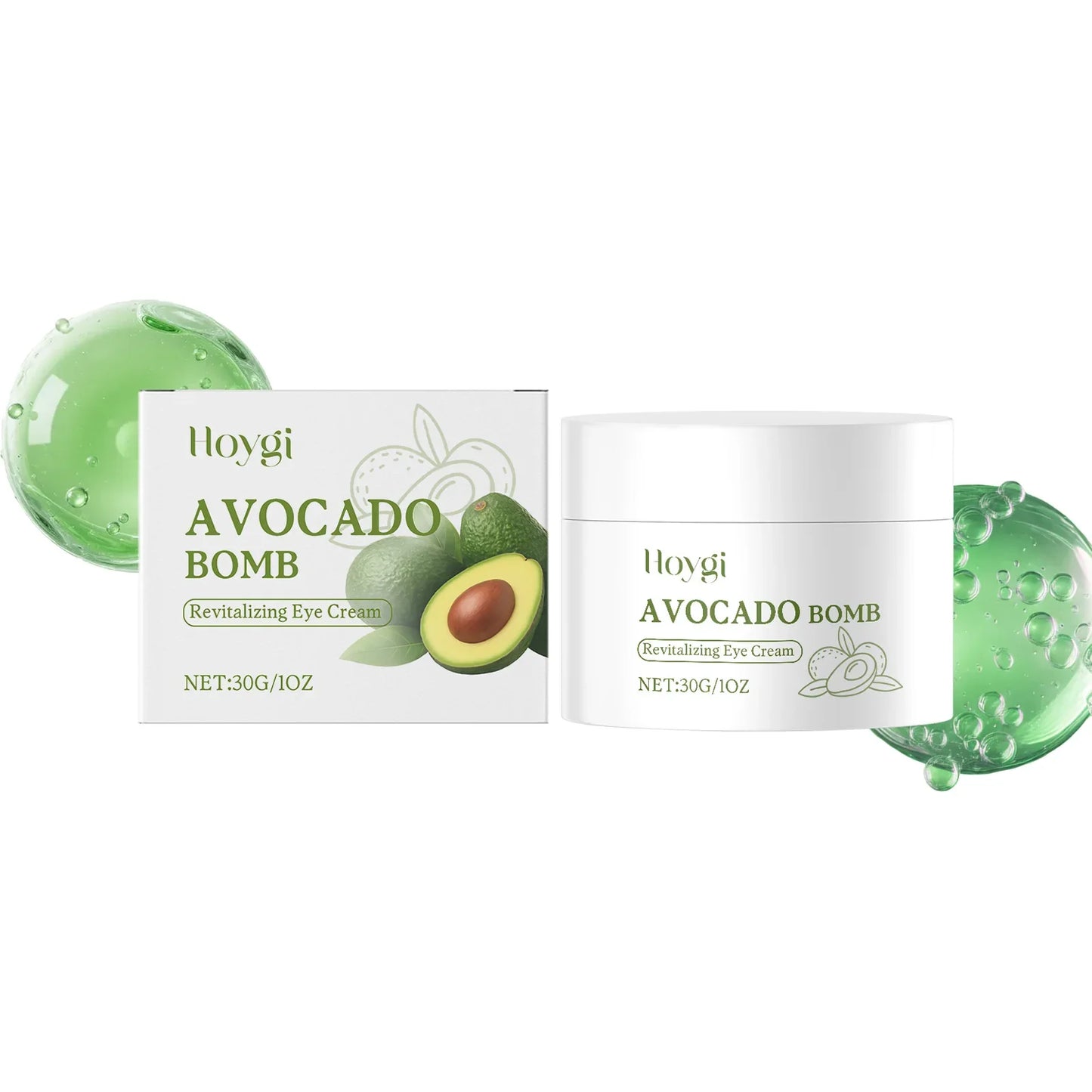 Avocado Eye Cream Fades Fine Lines & Wrinkles Firming Smoothing Eye Area Anti Puffiness Dark Circle Corrector for Youthful Eyes