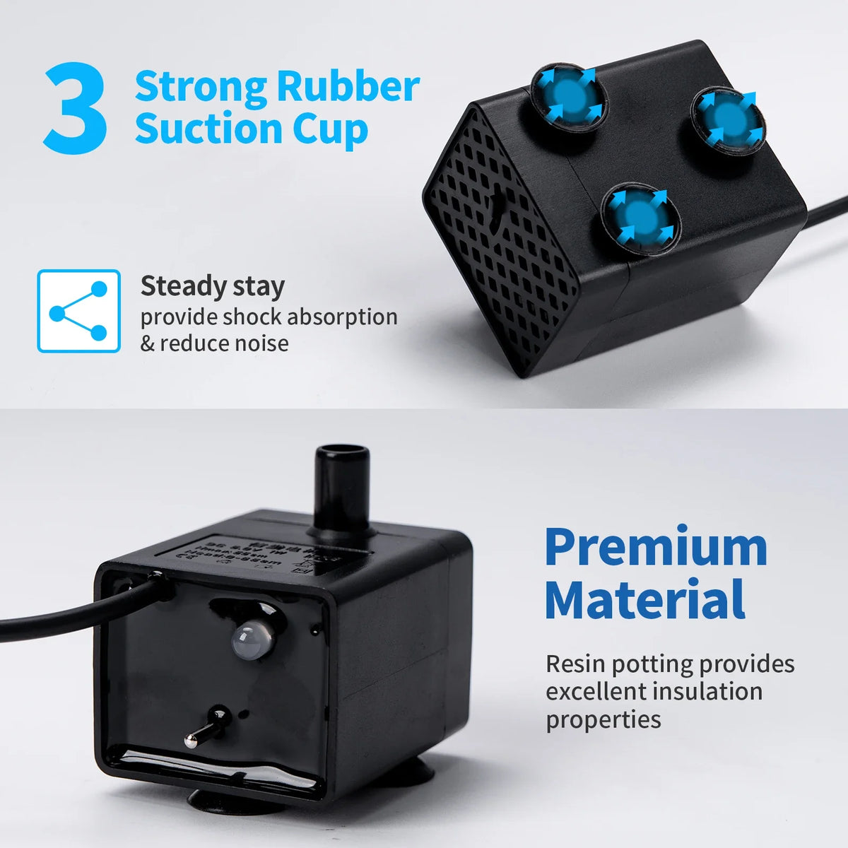Water Pump Pet Cat Water Dispenser Anti Dry Burning Motor Replacement for Dog Cat Water Dispenser Drinking Bowl Pet Products