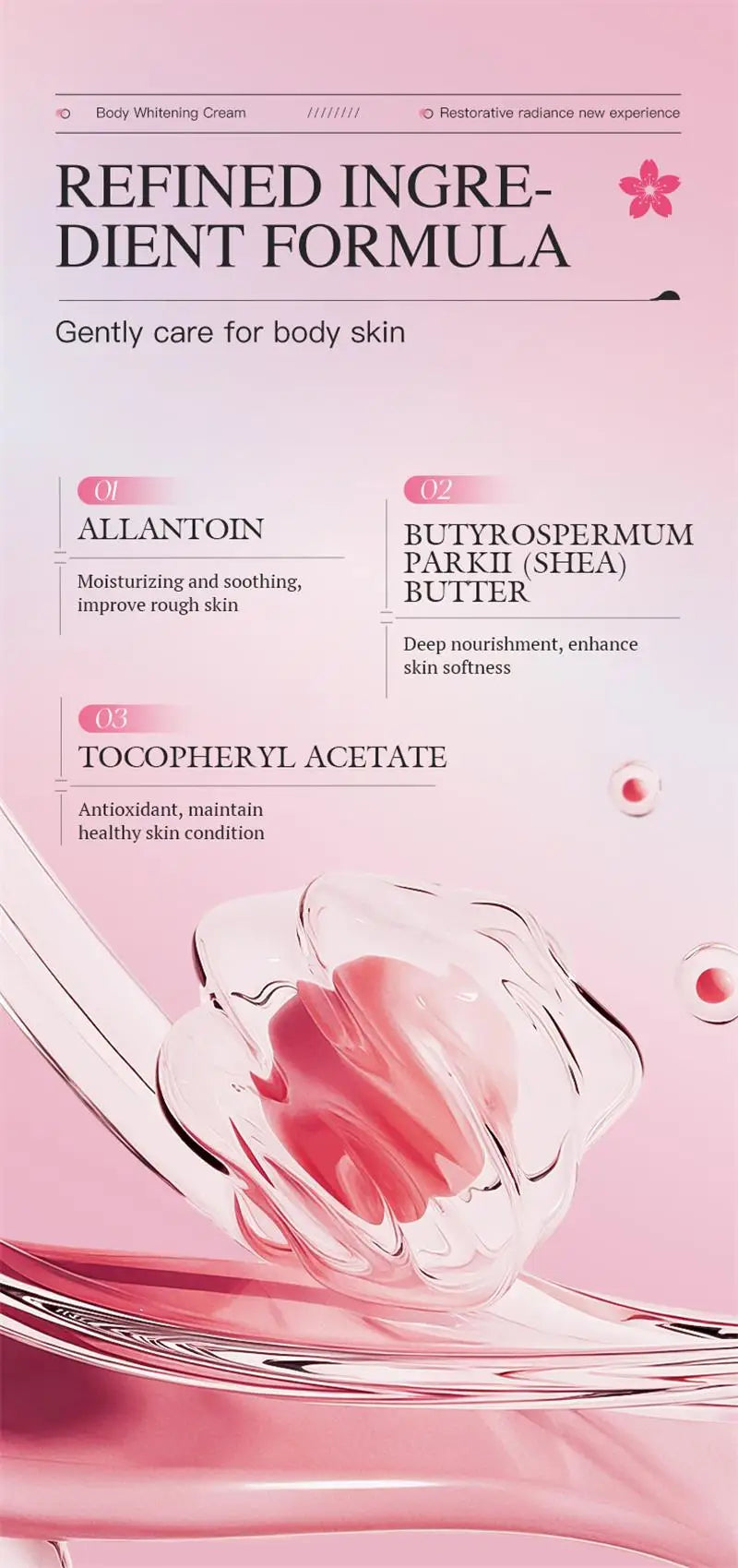 Glutathione Niacinamide Body Lotion Skin Brightening Hydrate Revitalize Even Skin Tone Whitening Face Bleaching Lightening Care