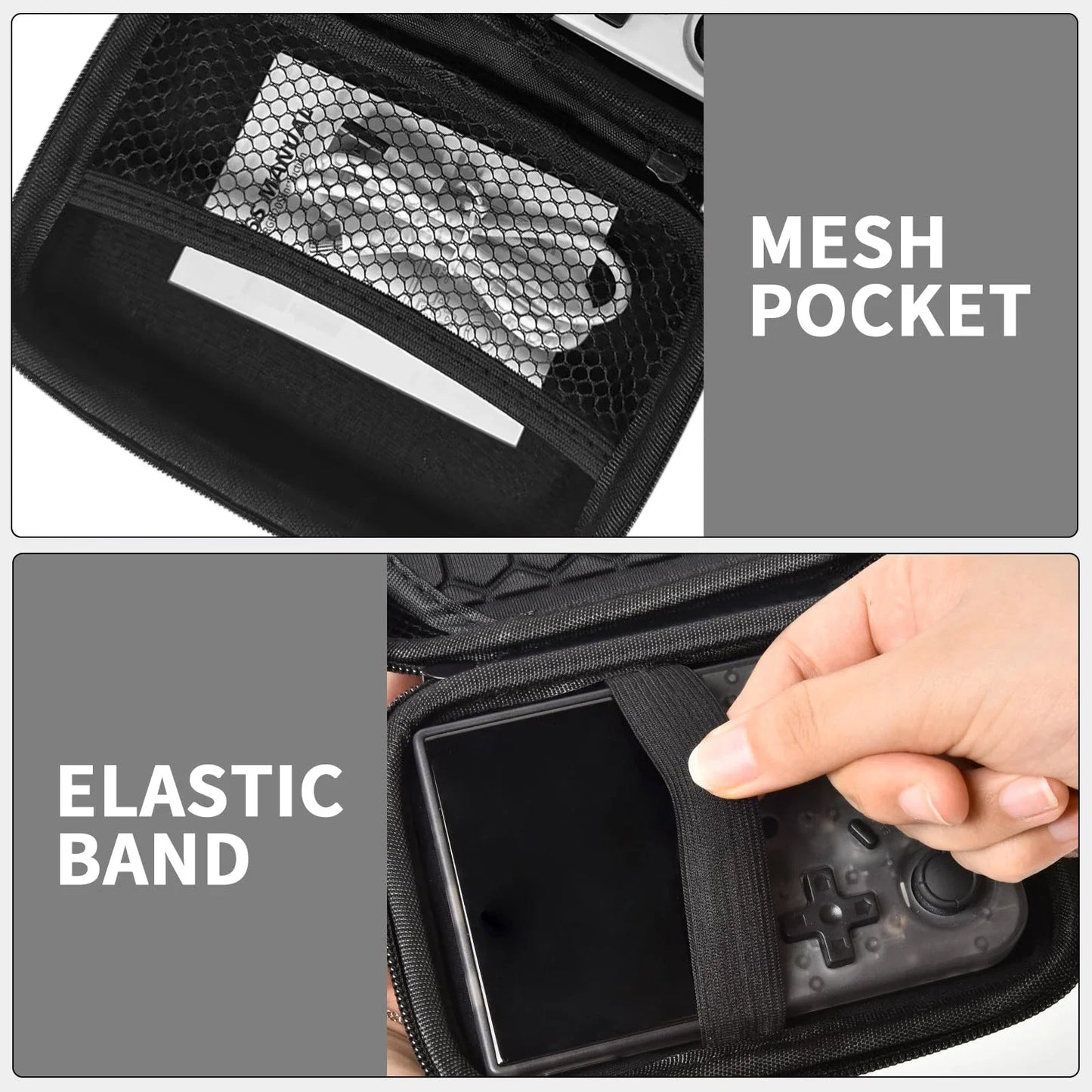Portable Eva Storage Bag for External M.2 Hard Drive/Earphone/Data Line HDD Case Black Hard Disk Case HDD Storage Protection Bag