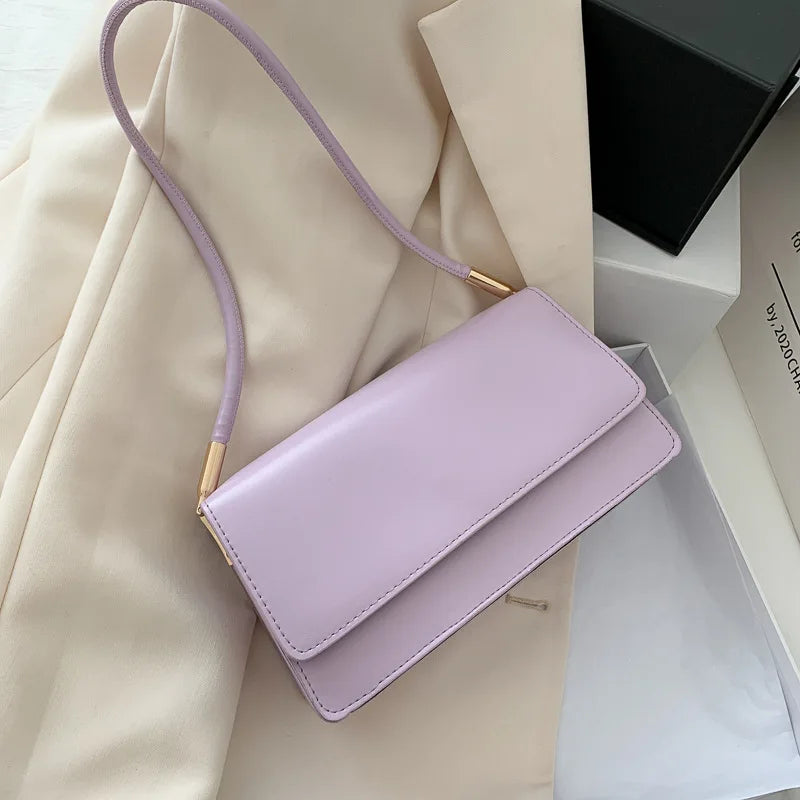 Luxury Brand Crossbody Bags for Women | Fashion Design Underarm & Woman Shoulder Bag (Female Handbag & Purses, Solid Color)