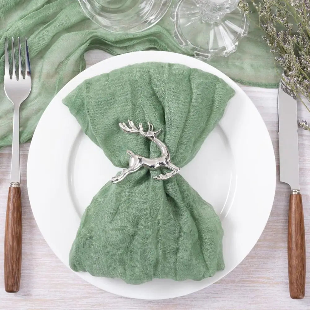 Party Supply Table Decoration Gauze Napkin Soft Thin Cotton Napkin Retro Reusable Placemats Hotel