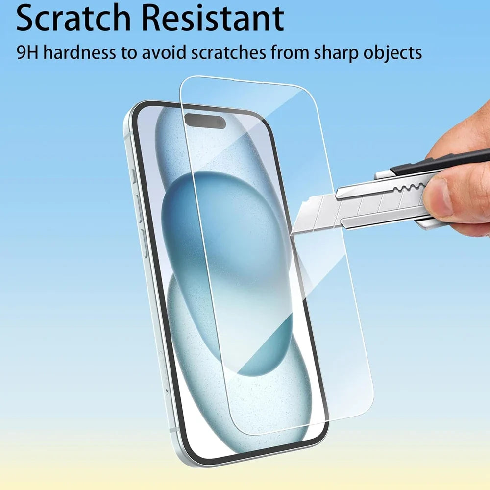 Glass Film For iPhone 18 17 16 15 Pro Max Screen Protector For iPhone 11 12 13 14 15 Pro Tempered Glass IPhone13 Mini 16 Plus