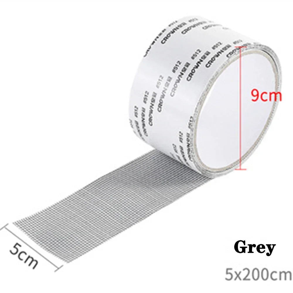 Mosquito Net Windows Anti-Mosquito Mesh Easy-to-Apply Waterproof Window Screen Repair Tape Self-Adhesive Mesh Patch