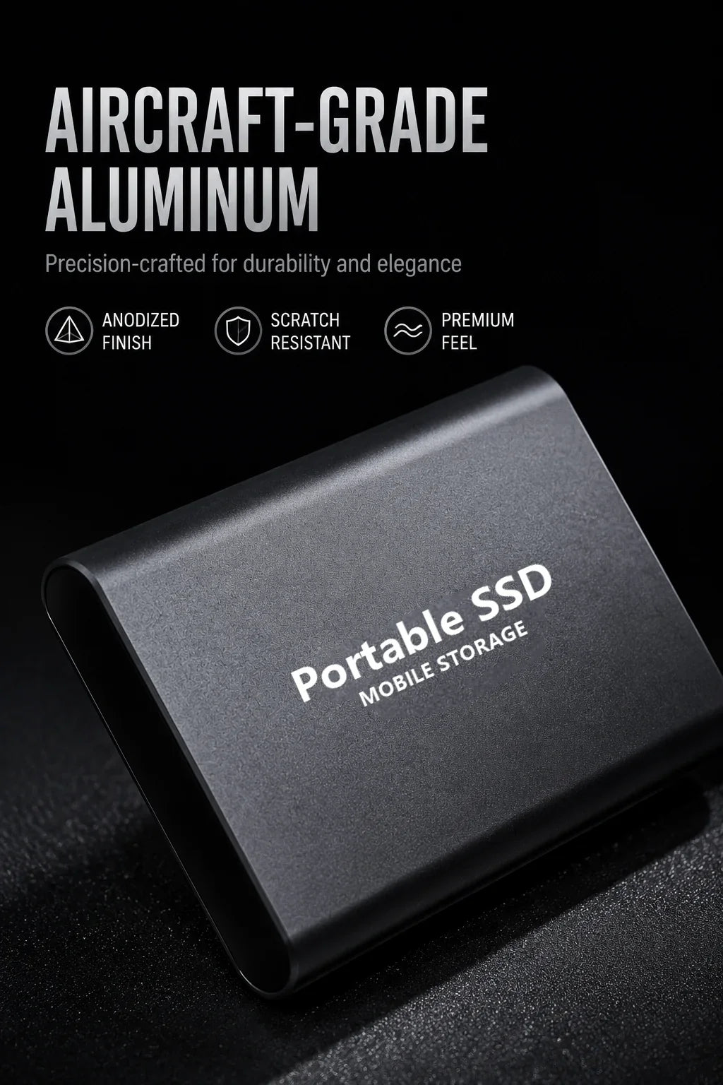Reliable Slim Storage Device Portable External SSD 1TB 4TB 16TB 128TB High Speed for Notebook Laptop Computer