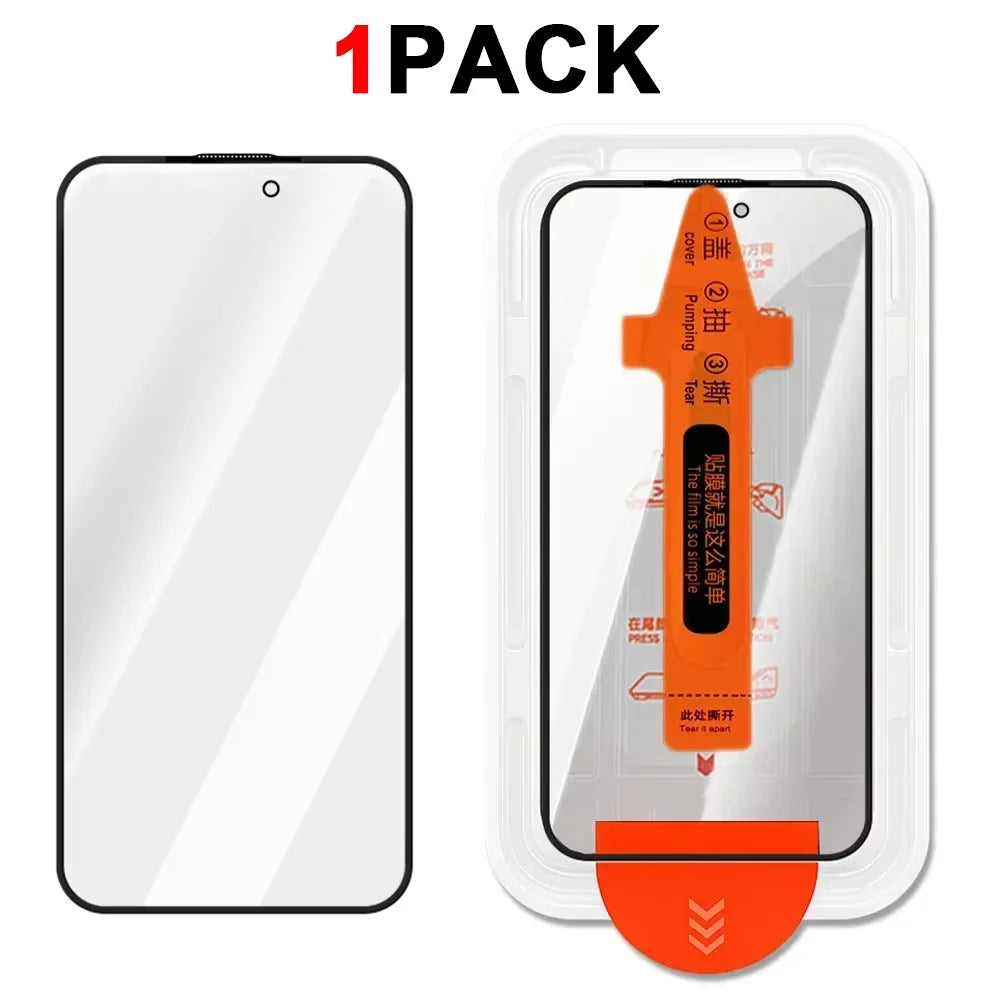 3Pcs Dust Free Easy Installation Screen Protector For iPhone 17 Pro Max  18 Pro Max 16 Pro HD Tempered Glass Anti-scratch Films