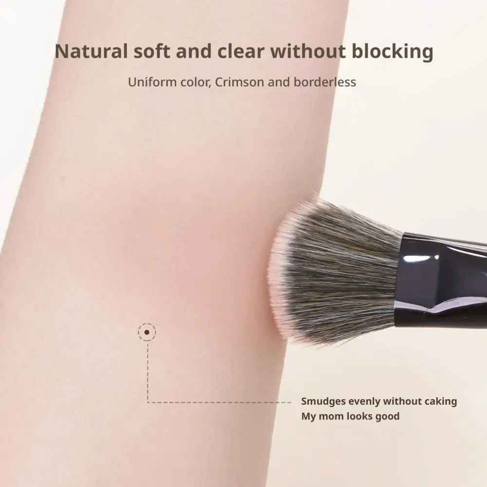 Powder Blusher Brush On Slope Surface Soft And Skin-friendly Fiber Hair Fashion Design Single Face Brush Makeup Tools