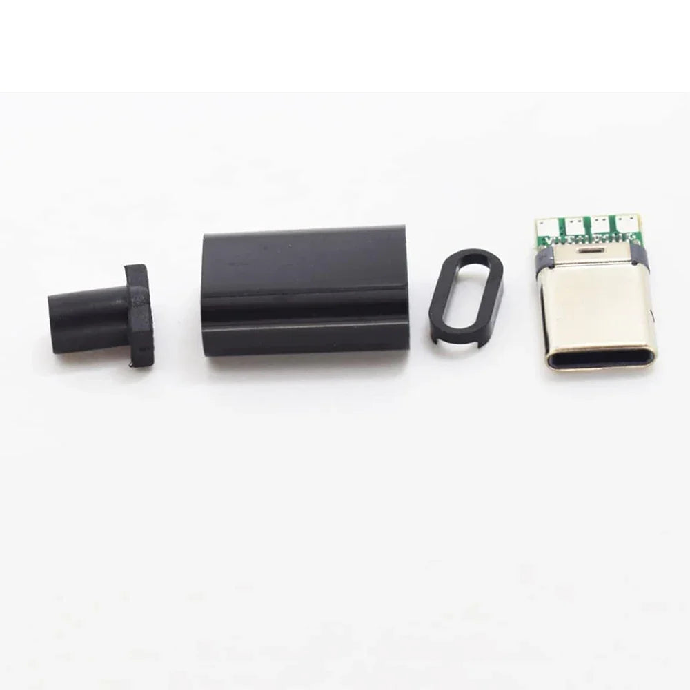 5/10 sets USB 3.1 Type C Connector Male Plug DIY Solder Wire USB C Male Adapter Cable for DIY Data Line Interface Male Socket