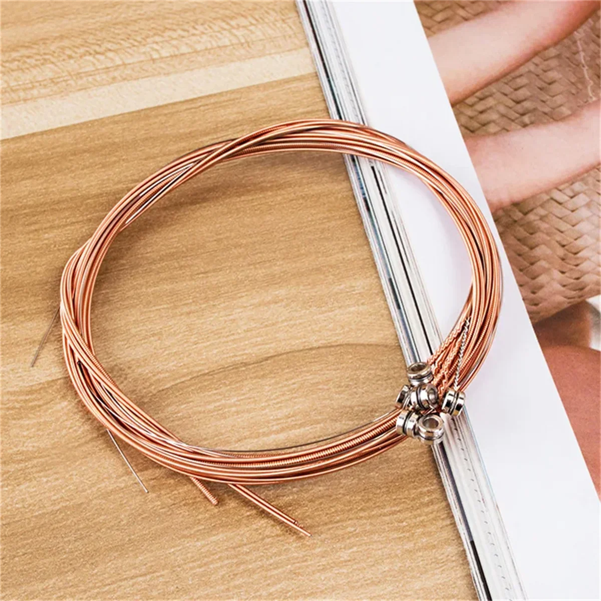 Miwayer  Acoustic Guitar Strings - High Carbon Steel Core, Rust-Resistant & Long-Lasting, Bright & Balanced Tone