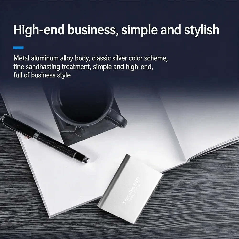 Reliable Slim Storage Device Portable External SSD 1TB 4TB 16TB 128TB High Speed for Notebook Laptop Computer