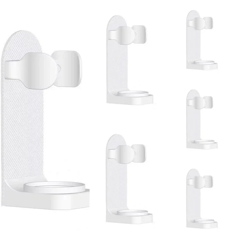 Toothbrush electronic holder, wall mounted adhesive holder, toothbrush organizer to save space and keep dry