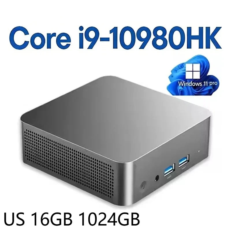 Windows 11 Pro Mini PC Intel Core i9 10980HK 16GB RAM 1TB/2TB SSD WIFI6 BT5.2 4K HD Study Gaming Office 3 Year Warranty