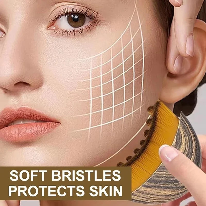 Face Lymphatic Sculpting Massager Ergonomic Contour Brush Jawline Chin Shaping Drainage Massager Facial Relax Skincare Tool