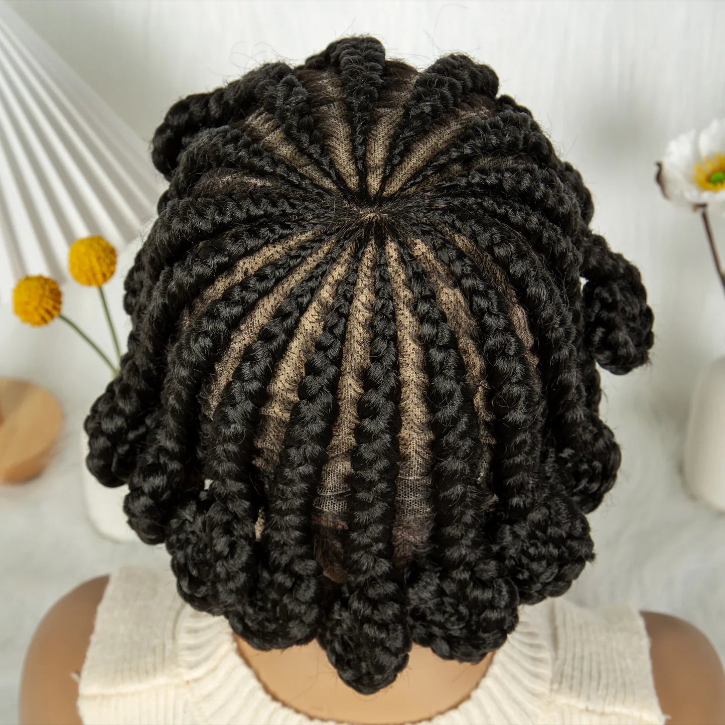 KIMA Dutch Cornrow Braided Full Lace Wig | Easy Install Dreadlocks Braid Wig