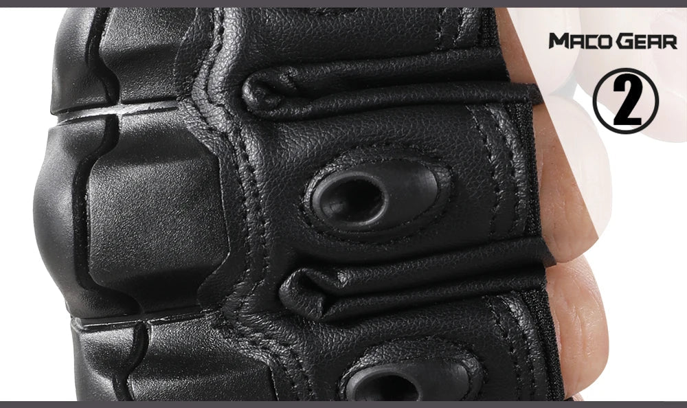 Touchscreen PU Leather Motorcycle Gloves Racing Pit Bike Riding Motorbike Moto Motocross Enduro Non-slip Protective Gear Men
