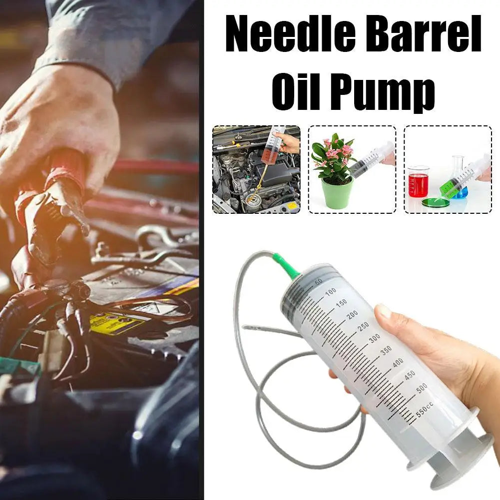 100/300/550ml Grote Capaciteitsspuiten Herbruikbare Naaldvat Oliepomp met 1m Slang voor Huisdieren Voeding Metpomp Vacuümspuit