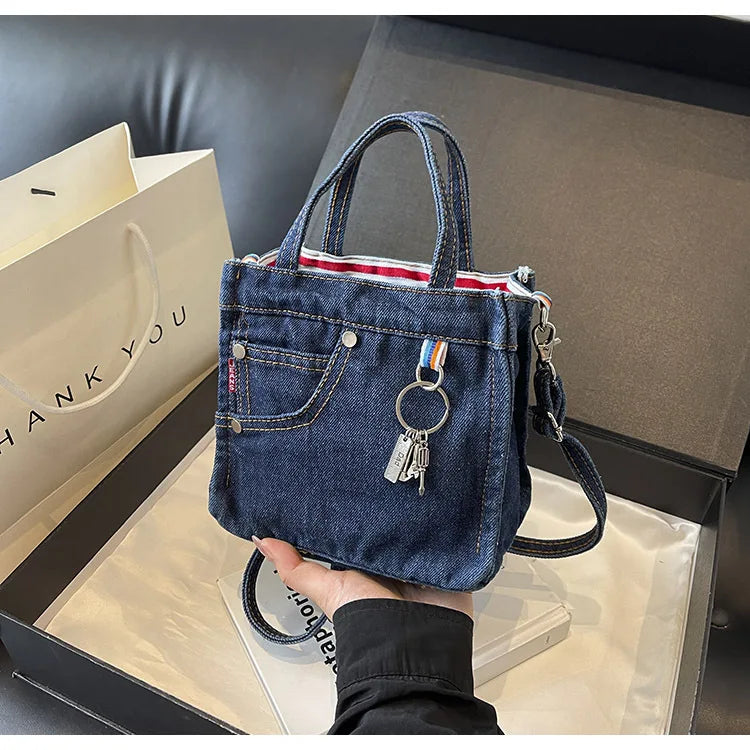 Women's Box Crossbody and Shoulder Handbag | Polyester, Adjustable Strap