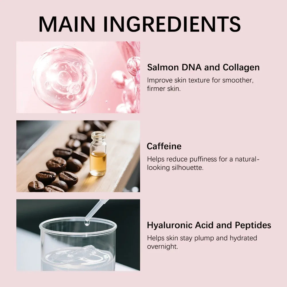 Korean Night Collagen Sleep Mask: Gently Firms, Reduces Puffiness for Refined Contours & Glass-Like Skin