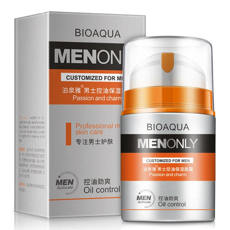 BIOAQUA Men Deep Hydrating Face Cream Moisturizing Oil-control Anti Wrinkle Essence Face Cream Facial Cream Skin Care