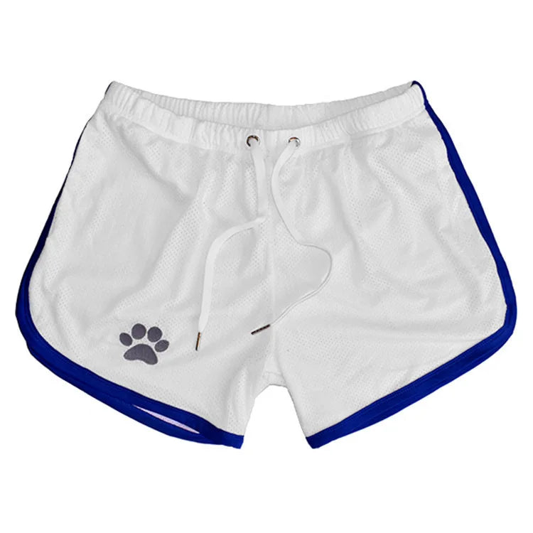 Summer fitness shorts Loose running shorts Men's jogging sports Breathable mesh shorts Thin trend men's three-quarter pants