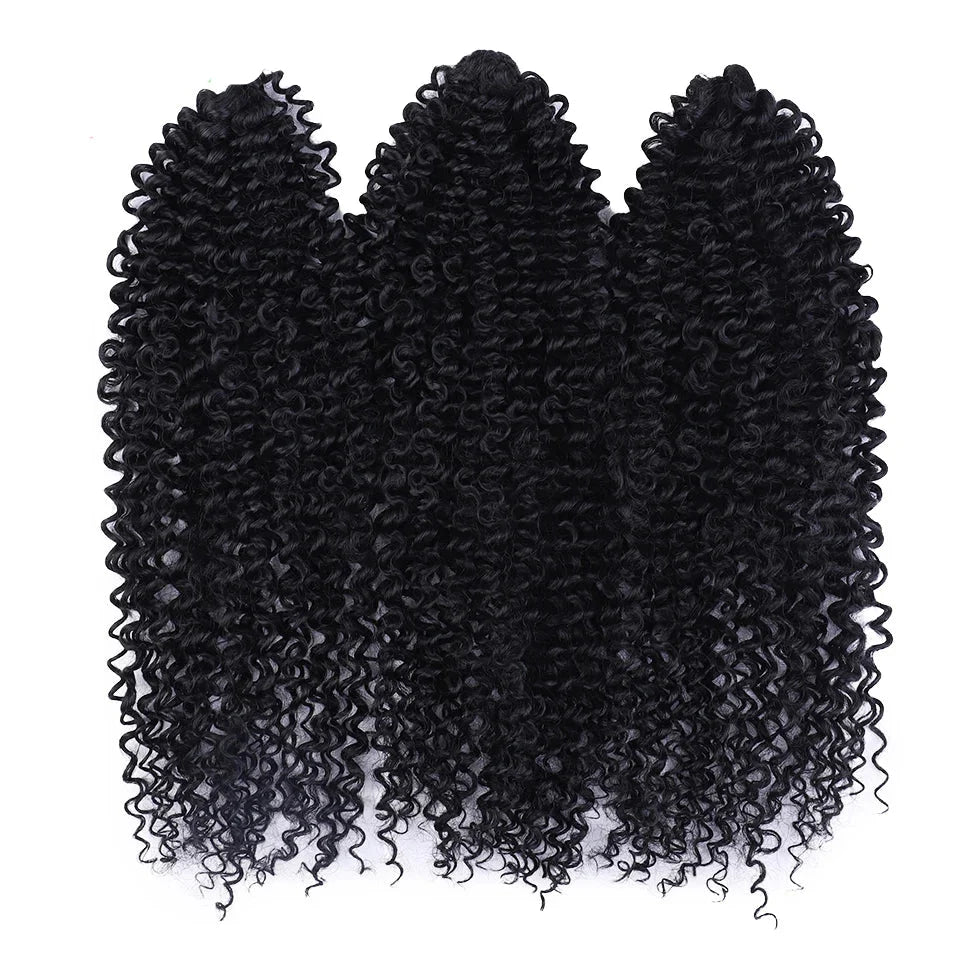 18 Inch Passion Twist Braids Crochet Hair | Afro Kinky Curly | 60 Strands