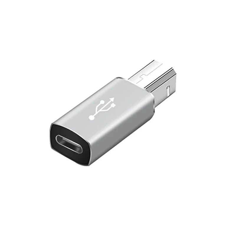 Type C USB Female to USB-B Male Adapter for Printer Scanner Converter USB-C Data Transfer Adapter for MIDI Controller Keyboard