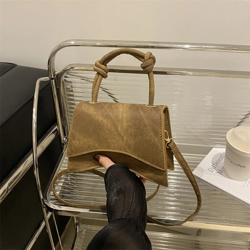 Fashionable Women's Shoulder Bag | Pure Color Trendy Crossbody Bag & Simple Casual Diagonal Bag (Small Square Bags for Autumn & All Seasons)