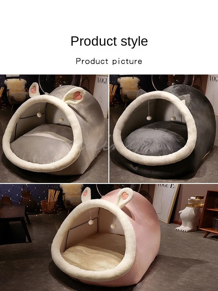 Cute Oversized Adult Child Plush Tent Cozy House Lazy Person Sofa On The Ground Cat's Nest Christmas Cushions Sitting Cushion