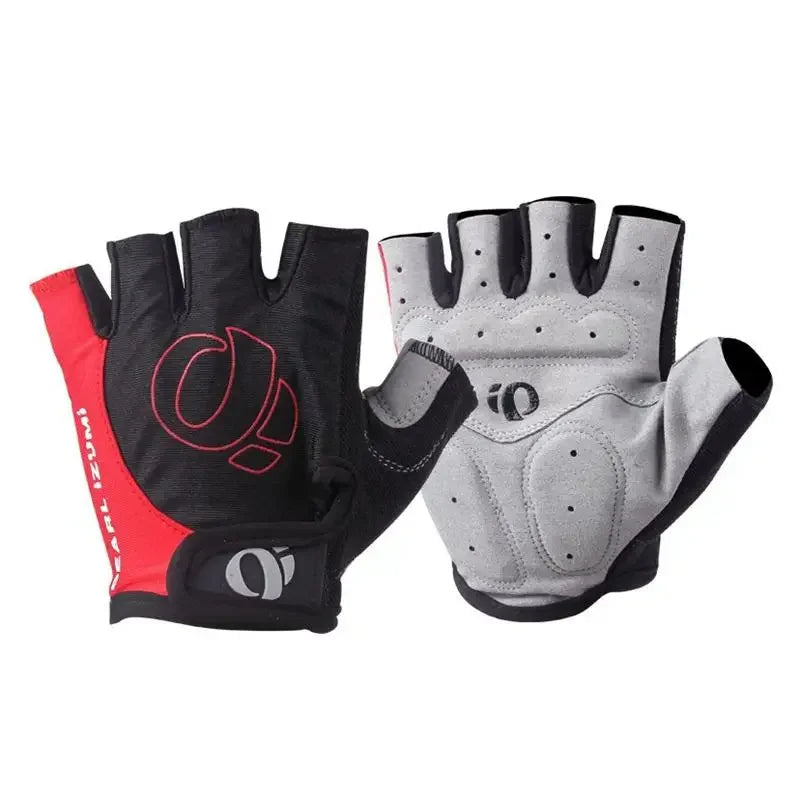 Bicycle Gel Half Finger Gloves Anti Slip Sweat Proof Shockproof Mountain Bike Road Armguard Portable Half Finger Bicycle Gloves
