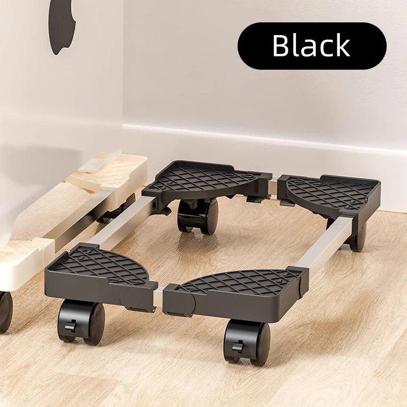 Double Layer PC Tower Stand, Mobile CPU Case Base with Universal Wheels, Heightening Storage Support Bracket for Computer Host