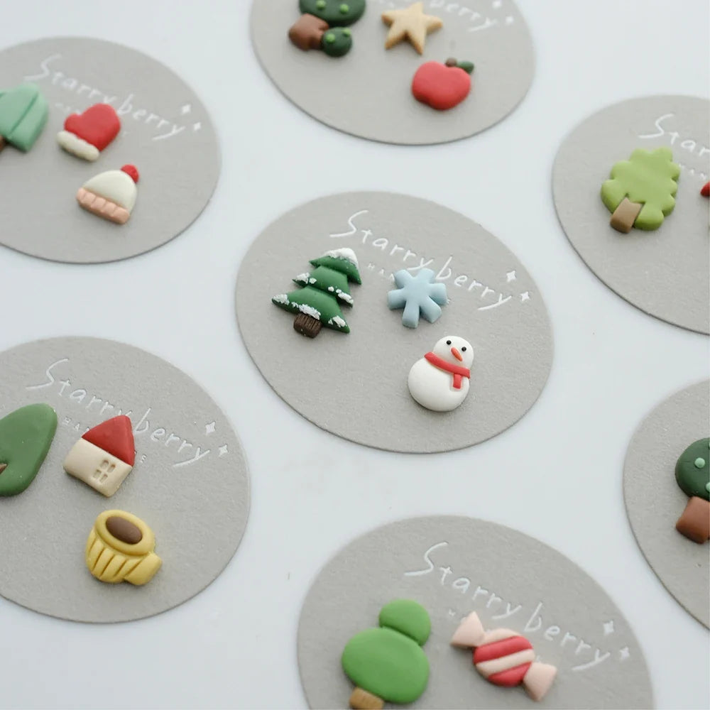 Christmas Atmosphere Polymer Clay Earrings Cutter Mold Mini Winter Gloves/House Shape Clay Mould Polymer DIY Clay Jewelry Tools