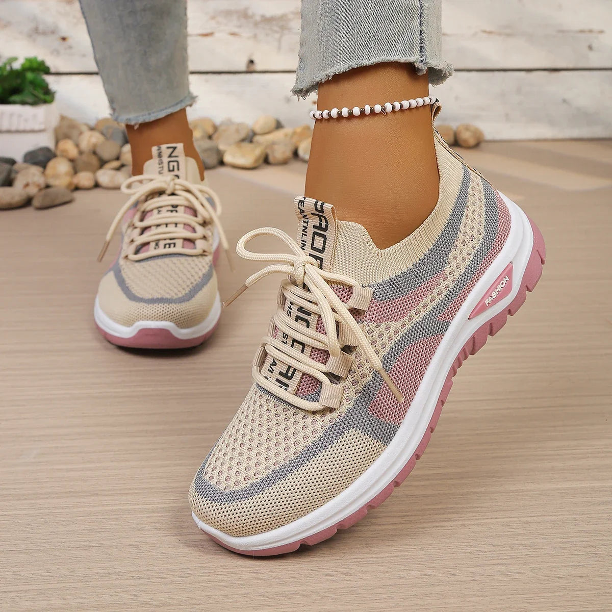 Versatile Two-Tone Casual Summer Sneakers for Work and Play